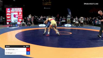 55 kg Semis - Amanda Martinez, Cardinal Wrestling Club vs Samantha Klingel, Army (WCAP)