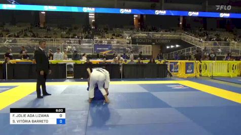 FRANCESCA JOLIE ADA LIZAMA vs SÚZAN VITÓRIA BARRETO DOS SANTOS 2024 Pan Jiu Jitsu IBJJF Championship