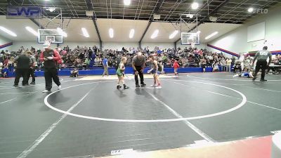 64 lbs Semifinal - Lincoln Laskey, R.A.W. vs Ruby Johnson, Brushy Wrestling Club