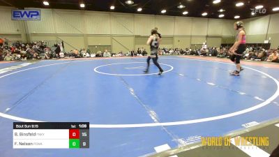 70 lbs Semifinal - Brooklyn Binsfeld, Funky Singlets Girls vs Freyda Nelson, POWA