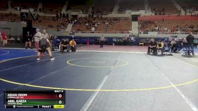 D1-215 lbs Semifinal - Aidan Odom, Corona Del Sol vs Abel Garza, Shadow Ridge