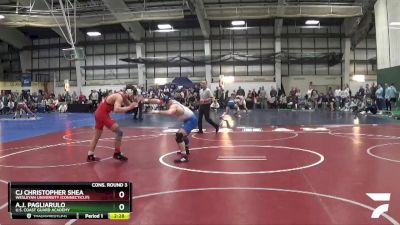 149 lbs Cons. Round 3 - A.J. Pagliarulo, U.S. Coast Guard Academy vs CJ Christopher Shea, Wesleyan University (Connecticut)