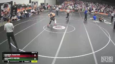 3A 170 lbs Semifinal - Damein Thaxton, West Oak vs Demarco Meyer, Aynor