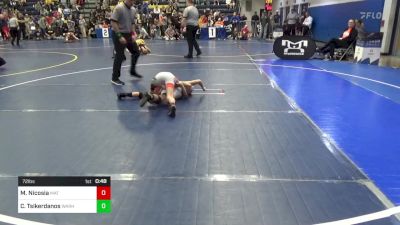 72 lbs Semifinal - Michael Nicosia, Mat Assassins vs Caleb Tsikerdanos, Warhawks