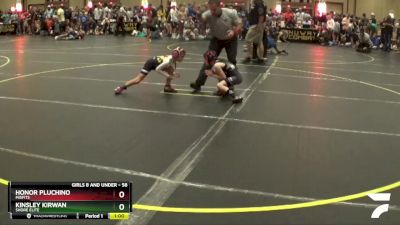 58 lbs Quarterfinal - Honor Pluchino, Misfits vs Kinsley Kirwan, Shore Elite