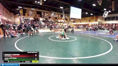 170 lbs Quarterfinal - Dom Dotson, Poway vs Dwight Weimer, Bakersfield