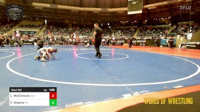 55 lbs Quarterfinal - Lane McClintock, Sebolt Wrestling Academy vs Ethan Wagner, Alber Athletics