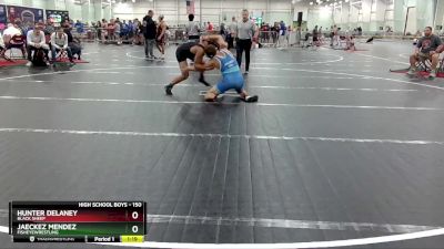 150 lbs Champ. Round 2 - Jaeckez Mendez, FishEyeWrestling vs Hunter Delaney, Black Sheep