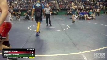 3A 220 lbs Quarterfinal - Landon Sargent, Cape Fear vs Jaquaid Owens, Dudley