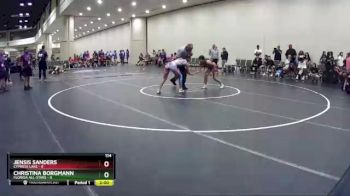 114 lbs Round 1 (10 Team) - Jensis Sanders, Cypress Lake vs Christina Borgmann, Florida All-Stars