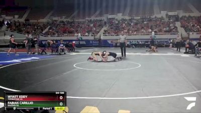 D4-106 lbs Cons. Round 2 - Wyatt Eddy, Tombstone HS vs Fabian Carillio, Bagdad HS