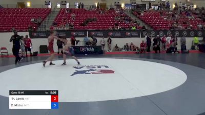 67 kg Cons 16 #1 - Hunter Lewis, North Carolina vs Caleb Micho, Gator Wrestling Club