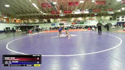 170 lbs Champ. Round 3 - Lily El-Masri, Vanguard vs Ruby Rios, McKendree University