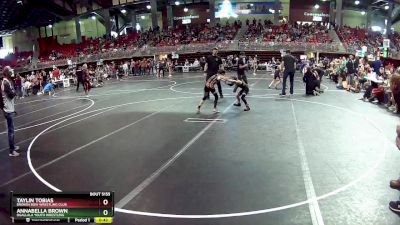 65 lbs Semifinal - Taylin Tobias, Broken Bow Wrestling Club vs Annabella Brown, Ogallala Youth Wrestling