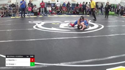 80-B Mats 1-5 8:00am lbs Round 1 - Josue Aponte, OH vs Asher Knopp, NY