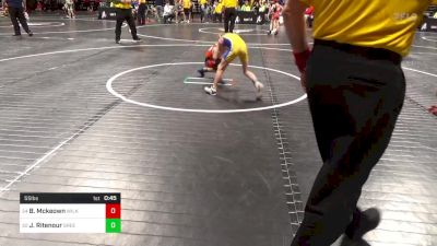 55 lbs Final - Beau Mckeown, Wilkes Barre vs Jarrett Ritenour, Greensburg Salem