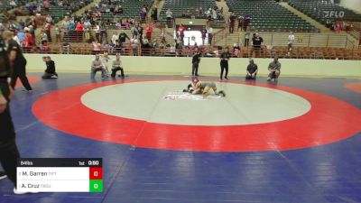 84 lbs Final - Mark Garren, Tift Wrestling Academy vs Arissa Cruz, Troup Wrestling