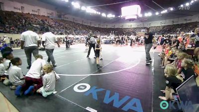 51 lbs Rr Rnd 1 - Brinley Leyba, NE Cobras Black vs Addelyn Kelley, NW Twister Sisters