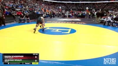 157-3A Quarterfinal - Nehemiah Whaley, Valley vs Mason Schoeppner, Grand Valley