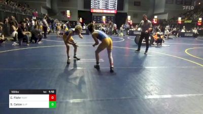 100 lbs Consy 2 - Collin Flohr, Port Allegany vs Sam Caton, Slippery Rock