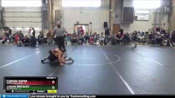 68 lbs Round 3 (8 Team) - Carson Raper, NCWAY Crusaders vs Logan Brickley, 84 Athletes