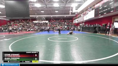 140 lbs Champ. Round 3 - Stone Stewart, San Leandro High School vs Ikaika Madayag, Novato High School