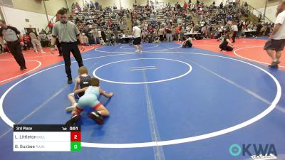 49 lbs 3rd Place - Louis Littleton, Collinsville Cardinal Youth Wrestling vs Brady Buzbee, R.A.W.