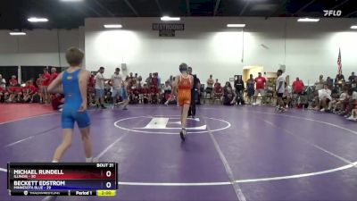 83 lbs 2nd Place Match (16 Team) - Michael Rundell, Illinois vs Beckett Edstrom, Minnesota Blue