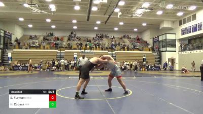 285 lbs Semifinal - Brendan Furman, Unrostered-Spartan Combat RTC vs Hayden Copass, Purdue