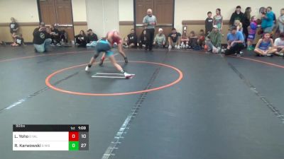 90 lbs Rr Rnd 1 - Laylah Yoho, Valkyrie Girls WC Pink vs Riley Karwowski, Misfits Girls Wrestling