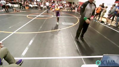 80 lbs Round Of 16 - Jordan Scott, Sperry Wrestling Club vs Miles Evans, Bristow Youth Wrestling