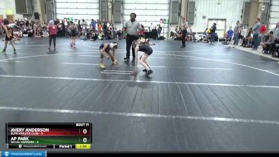 60 lbs Round 4 (6 Team) - Avery Anderson, Elite Athletic Club vs AP Park, So Cal Hammers