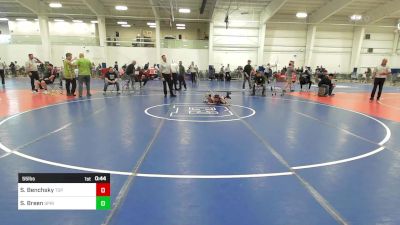 55 lbs Consi Of 4 - Sloane Benchsky, Top Flight Wr Ac vs Sophie Breen, Springfield VT