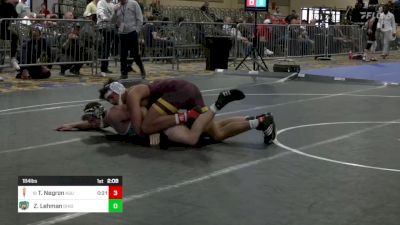 184 lbs C Of 16 #2 - Tony Negron, Arizona State vs Zayne Lehman, Ohio