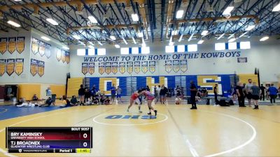 139 lbs Semifinal - Bry Kaminsky, University High School vs Tj Broadnex, Gladiator Wrestling Club