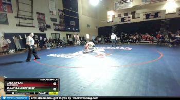 126 lbs 1st Place Match - Jack Eylar, Ellensburg vs Isaac Ramirez Ruiz, Hermiston