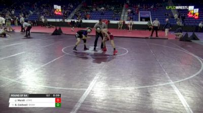 132 lbs Round of 64 - Jake Marsh, Lowell High School vs Brian Caldwell, Shawsheen Valley Tech School