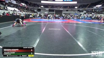 1A-4A 120 Champ. Round 1 - Mason Hahm, White Plains vs Braison Howard, West End High School