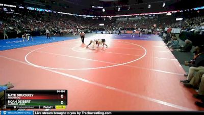 D1-160 lbs Champ. Round 1 - Nate Druckrey, Arrowhead vs Noah Deibert, Hartford Union