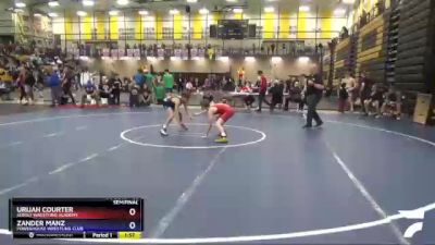 88 lbs Semifinal - Urijah Courter, Sebolt Wrestling Academy vs Zander Manz, Powerhouse Wrestling Club