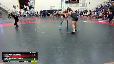 175 lbs Semifinal - Zachary Weisong, Hillsboro vs Arturo Echeverria, Hillsboro