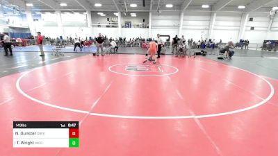 143 lbs Consi Of 16 #2 - Noah Dunster, Green Mountain vs Tucker Wright, Middlebury VT