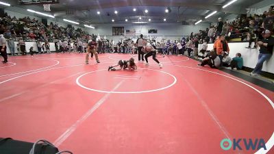 60 lbs Rr Rnd 3 - Ximena Torres, Wyandotte Youth Wrestling vs Stella Morris, Broken Arrow Wrestling Club