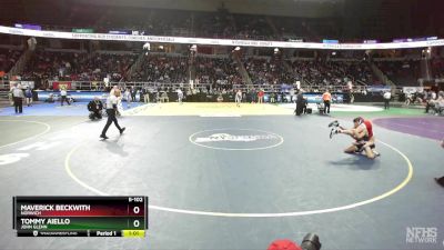 II-102 lbs Semifinal - Maverick Beckwith, Norwich vs Tommy Aiello, John Glenn