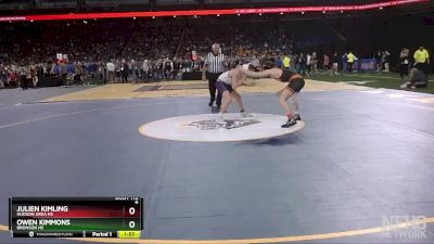 D4-126 lbs Champ. Round 1 - Owen Kimmons, Bronson HS vs Julien Kimling, Hudson Area HS