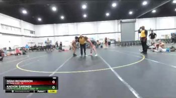 195 lbs Finals (8 Team) - Noah Richardson, NC Pride Elite vs Kaevon Gardner, Palmetto State Academy Gold