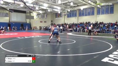 157 lbs Consi of 16 #2 - Felix Belga, Drexel vs Vincent Dolce, Air Force Prep