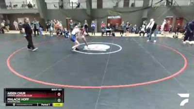 126 lbs Cons. Round 3 - Aiden Chur, Granite Wrestling Club vs Malachi Hoff, Washington