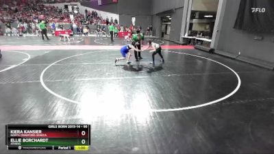 95 lbs Champ. Round 1 - Kiera KANSIER, North Crawford-Seneca vs Ellie Borchardt, Athens