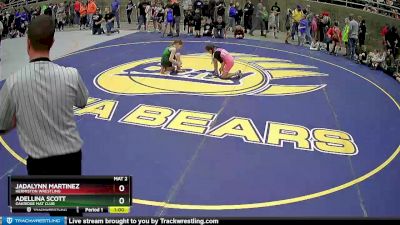 70 lbs Semifinal - Jadalynn Martinez, Hermiston Wrestling vs Adellina Scott, Oakridge Mat Club